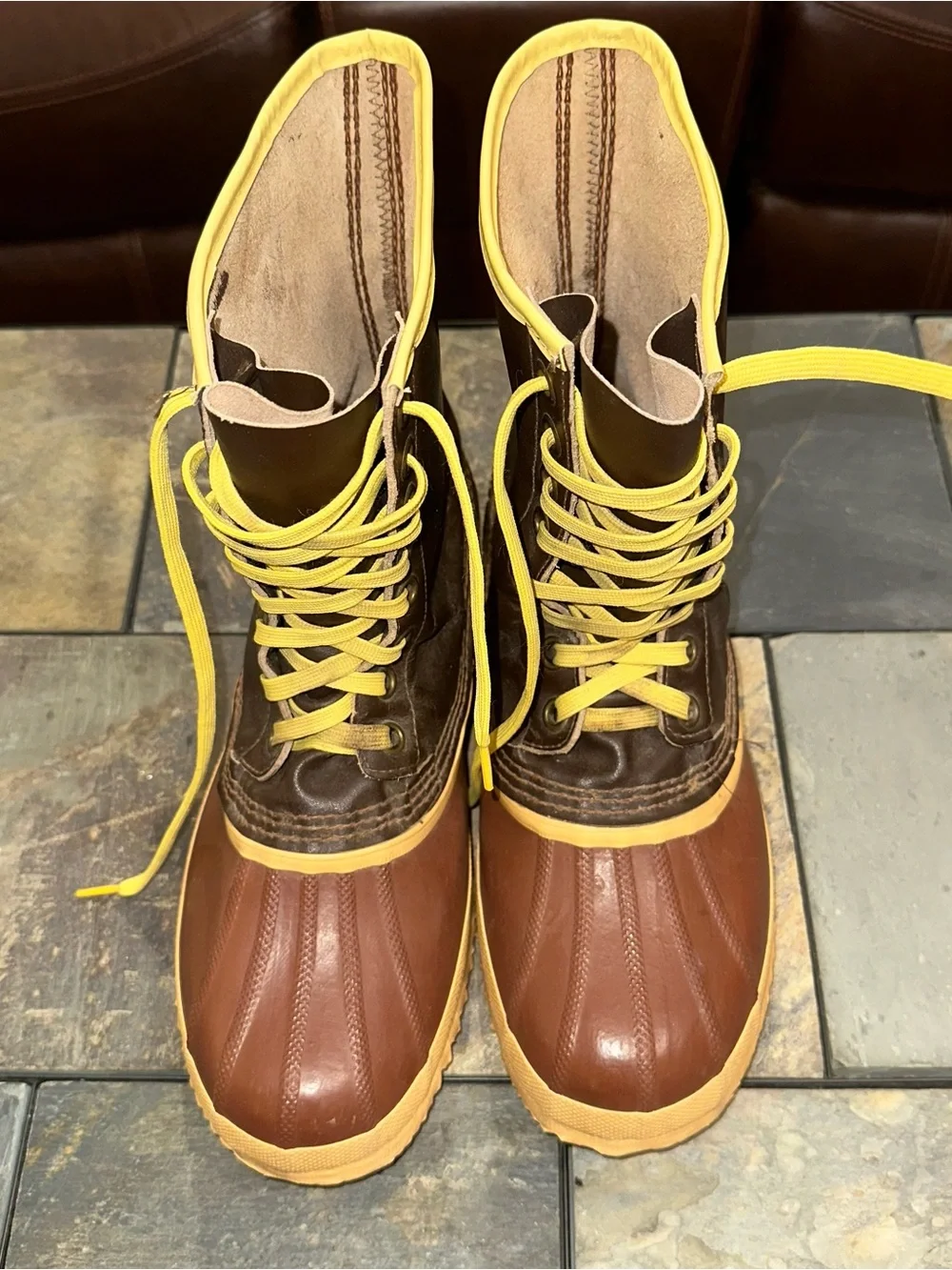 Sorel Arctic Pac Mens Duck Waterproof Winter Boots Wool Liners US 9 Brown VTG